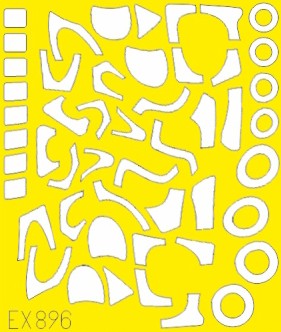 Eduard EX896 1/48 Mask Aircraft- Mi35M TFace for ZVE