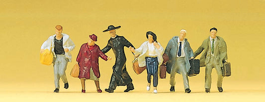 Preiser 10327 HO Scale Hurrying Passengers Figure Set