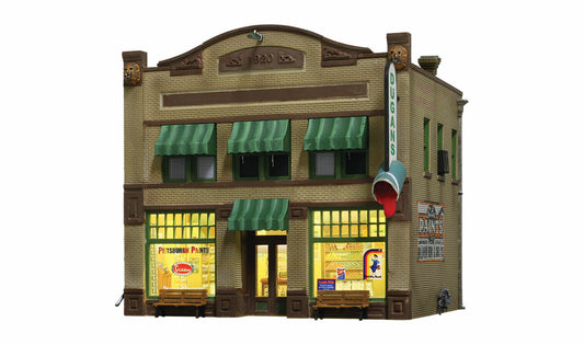 Woodland Scenics 5053 HO Scale Dugan's Paint Store - Built & Ready