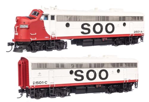 Walthers Proto 42555 HO FP7/F7B LokSound5 Soo Line #2501A/2501C