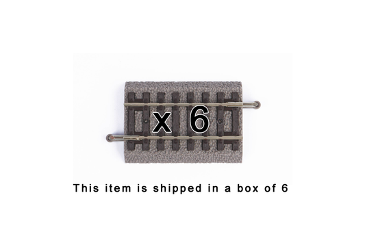 Piko 55405 HO Scale Roadbed Straight Track 62mm, Box of 6