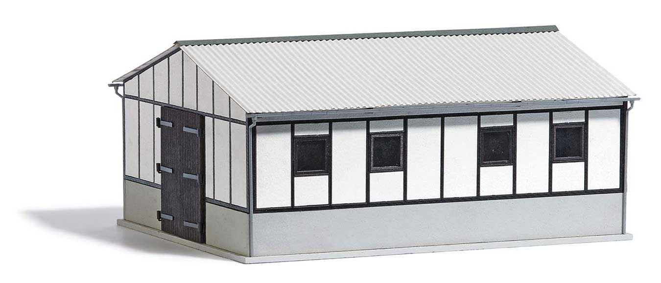 Busch 1910 HO Scale Marienberg Shed -- Laser-Cut Kit