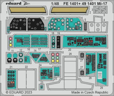 Eduard FE1401 1/48 Mi-17 Zoom Set Zoom Photo Etch Set