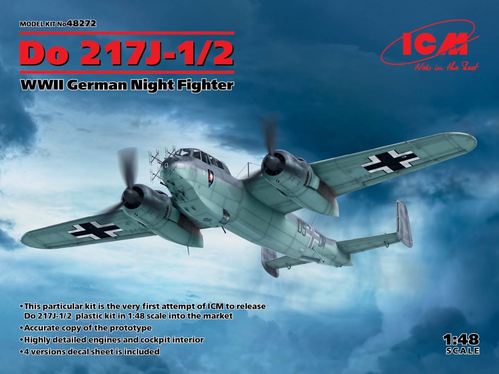 ICM Models 48272 1/48 WWII German Do217J1/2 Night Fighter