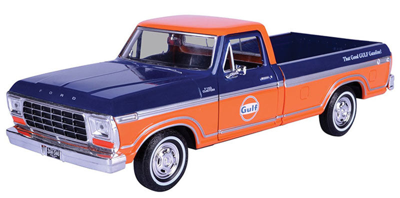Motormax 79652 1/24 Scale Gulf - 1979 Ford F-150 Custom Pickup