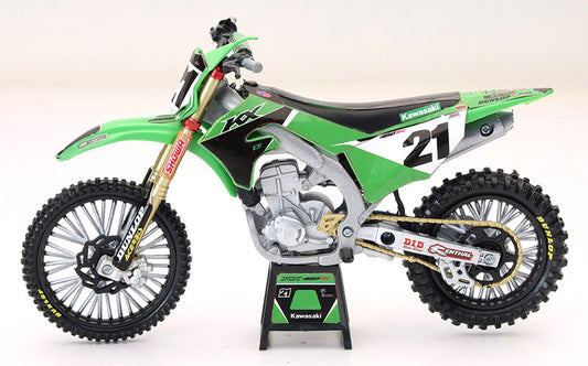 New Ray 58413 1/12 Scale 2022 Kawasaki Factory Team Kx450F Dirt Bike