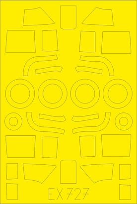 Eduard EX727 1/48 Mask Aircraft- Beaufighter Mk IF TFace for RVL