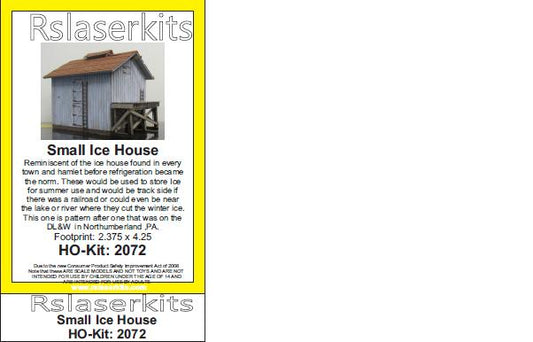 RS Laser Kits 2072 HO Small Ice House Kit