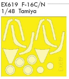 Eduard EX619 1/48 Mask F-16C/N for TAM Canopy Mask Set