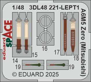 Eduard 3DL48221 1/48 Zero (Mitsubishi) SPACE SPACE for FINE MOLDS Kit