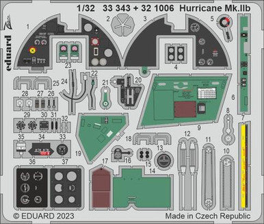 Eduard 33343 1/32 Hurricane Mk.IIb for Revell