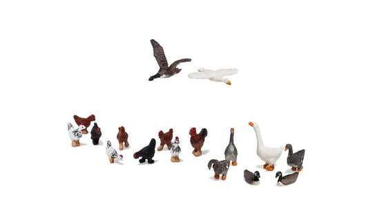 Woodland Scenics A1968 HO Scale Geese and Chickens