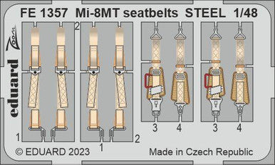 Eduard FE1357 1/48 Mi-8MT Seatbelts Steel for Trumpeter