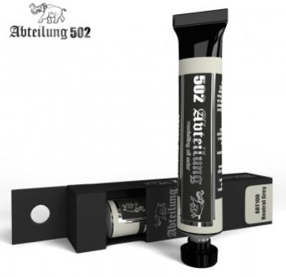 Abteilung 502 100 Neutral Grey Oil Paint 20ml Tube