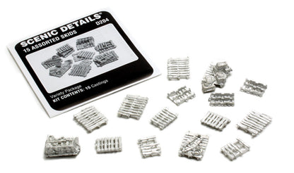 Woodland Scenics D204 All Scale 15 Assorted Skids HO Scale Kit