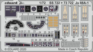 Eduard SS722 1/72 Ju 88A-1 for Revell Photo Etch Detail Set
