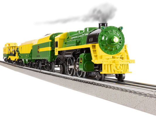 Lionel 6-2423070 O Gauge John Deere Steam Freight LionChief Set