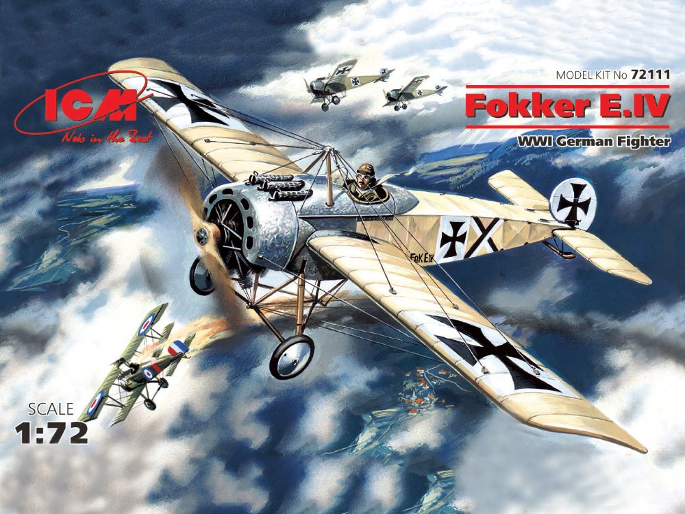 ICM Models 72111 1/72 WWI German Fokker E IV Fighter