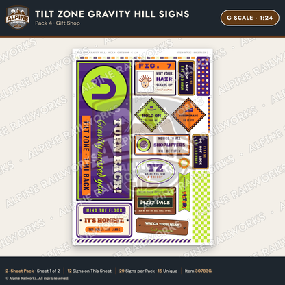 Alpine Railworks 30783G G Scale Roadside Signs - Mystery Spot