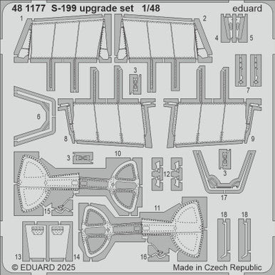 Eduard 481177 1/48 S-199 Upgrade Set Photo Etched Set for EDUARD
