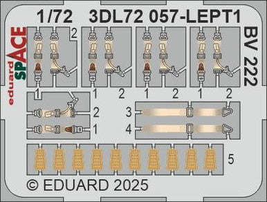 Eduard 3DL72057 1/72 BV 222 SPACE SPACE for REVELL Kit
