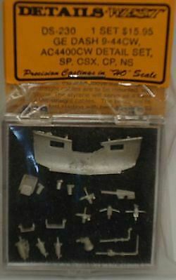 Details West 230 HO Scale GE Detail Sets -- Southern Pacific, CSX Transportation