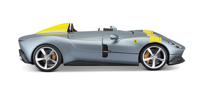 Bburago 16013S 1/18 Ferrari Monza SP-1, Silver & Yellow