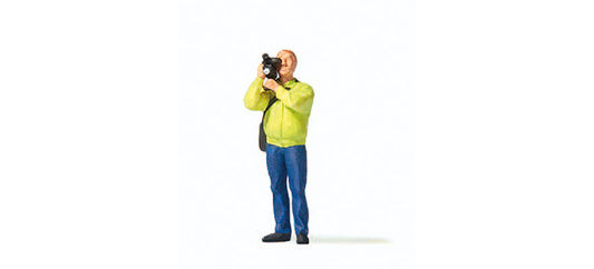 Preiser 28257 HO Scale Man with Video Camera Figure