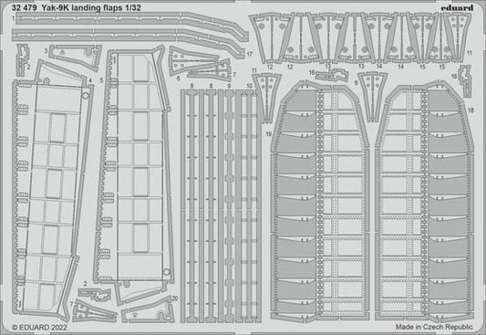 Eduard 32479 1/32 Aircraft- Yak9K Landing Flaps for ICM