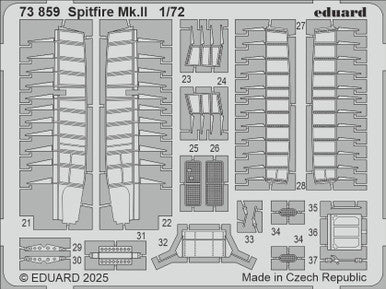 Eduard 73859 1/72 Spitfire Mk.II Photo Etched Set for IBG
