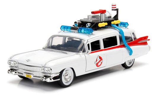 Jada Toys 99731 1/24 Scale Ghostbusters Ecto-1 - Hollywood Rides Opening Doors Opening