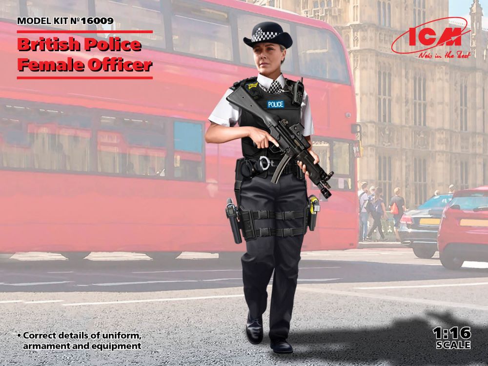 ICM Models 16009 1/16 British Police Female Officer
