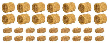 Faller 181286 HO Scale Hay Bales -- 14 Round, 18 Square