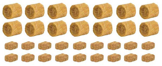 Faller 181286 HO Scale Hay Bales -- 14 Round, 18 Square
