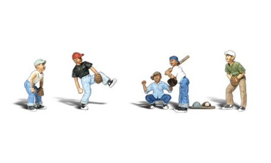 Woodland Scenics A1869 HO Scale Baseball Players I
