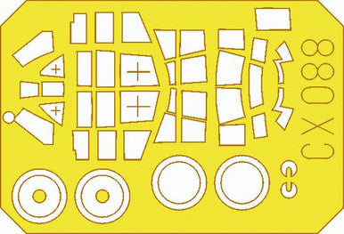 Eduard CX088 1/72 Mask Ju 87D/G Stuka for Fujimi Canopy Mask Set