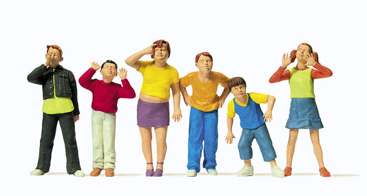 Preiser 65356 O Scale Children Figure Set pkg(6)