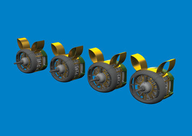 Eduard 672386 1/72 B-24H Engines PRINT Brassin for AIRFIX