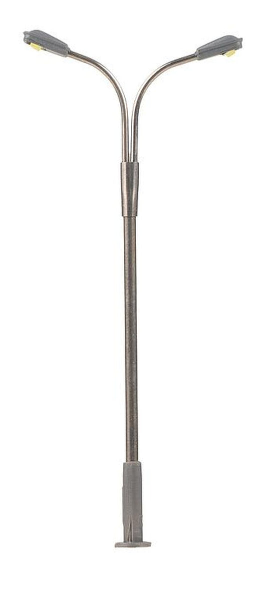 Faller 272121 N Scale LED Double Streetlight -- Adjustable (3)
