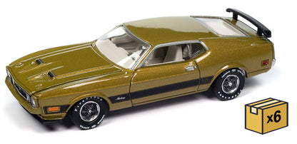 Auto World AWSP173-A-CASE 1/64 Mustang Mach 1 1973 | Case Pack