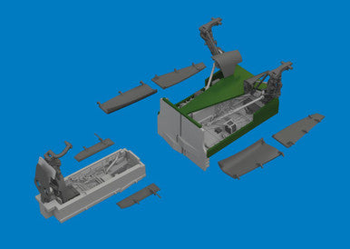 Eduard 6481165 1/48 Jaguar Wheel Bays & Undercarriage Legs PRINT