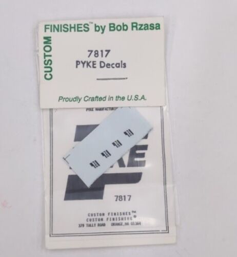 Custom Finishing 7817 HO Scale Decal Set -- For Pyke Model M Snow Clearing Unit