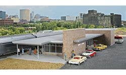 Walthers Cornerstone 933-4064 HO Modern Brick Santa Fe Station Kit