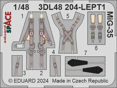 Eduard 3DL48204 1/48 MiG-35 SPACE SPACE for HOBBY BOSS