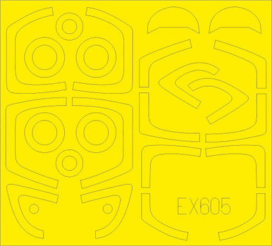 Eduard EX605 1/48 Mask L39 TFace Canopy Mask Set for EDU & SHY