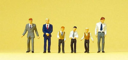 Preiser 10560 HO Scale Pedestrians Church-Goers II pkg(6)