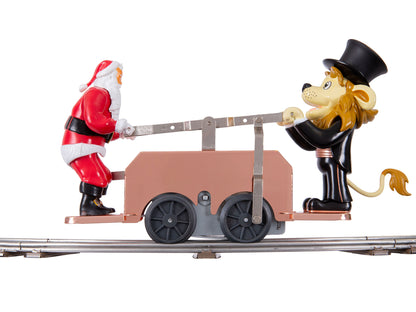 Lionel 6-2535160 O Gauge Lenny/Santa Handcar - Bronze