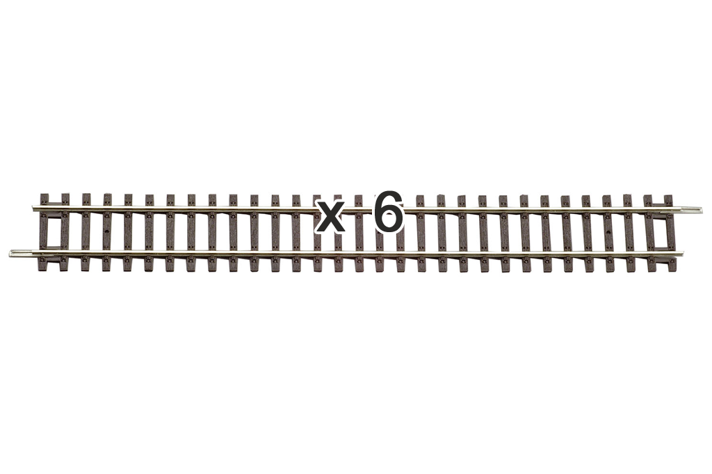 Piko 55201 HO Scale Straight Track 231mm Order 6x