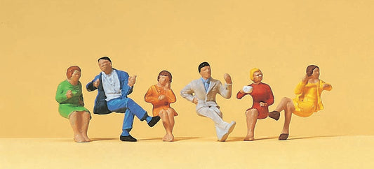 Preiser 14103 HO Scale Seated Persons Figure Set