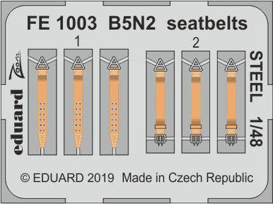 Eduard FE1003 1/48 Seatbelts STEEL for HASEGAWA
